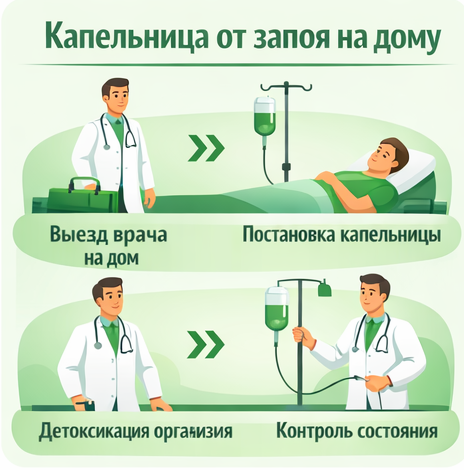 капельница от запоя в Малой Вишере в клинике Санати